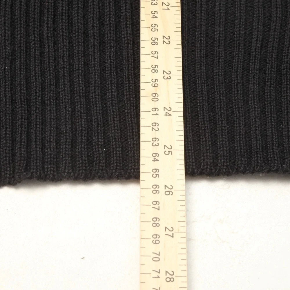 Brigade Quartermasters Woolly Pully Sweater Men 42 Black Military V-Neck England